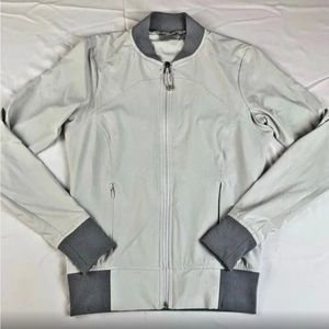 Athleta XS active grey bomber jacket